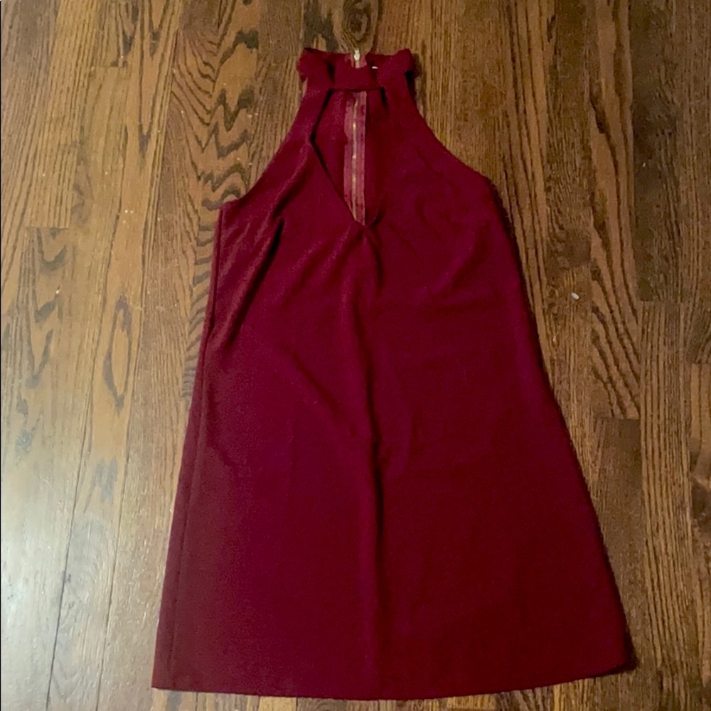 Charlotte Russe dark red slip dress- size xs